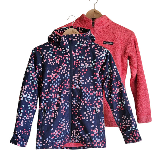 Columbia Bugaboo Interchange Jacket 3-in-1 Shell Fleece Girl Size Medium (10/12) - Picture 1 of 14